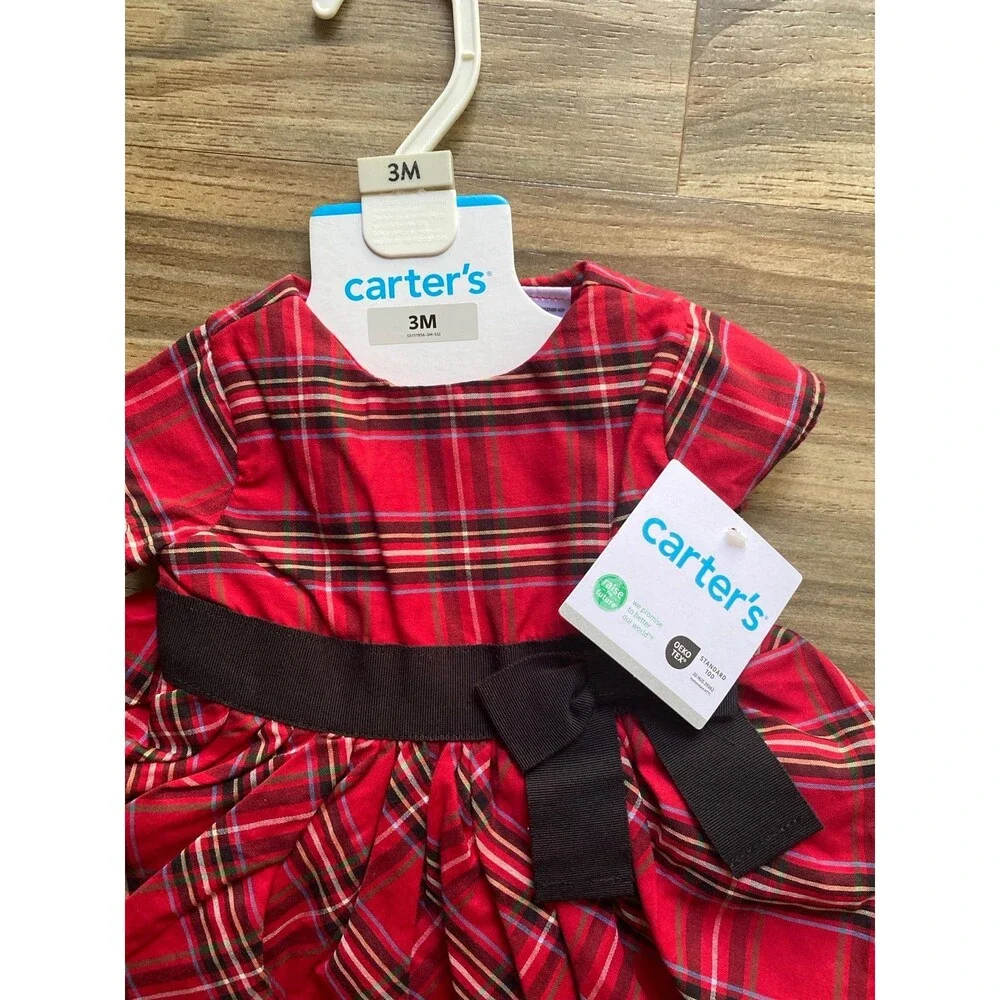 Carter's Baby Girl 2-Piece Red Plaid Dress